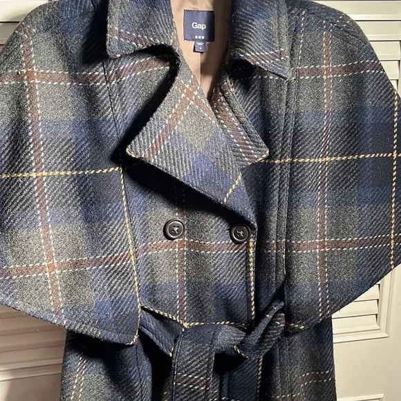 Jacket 4 Gap Wool Jacket , Exciting Cape Treatment!
Belt Ties! Cutest Jacket! - Picture 2 of 7